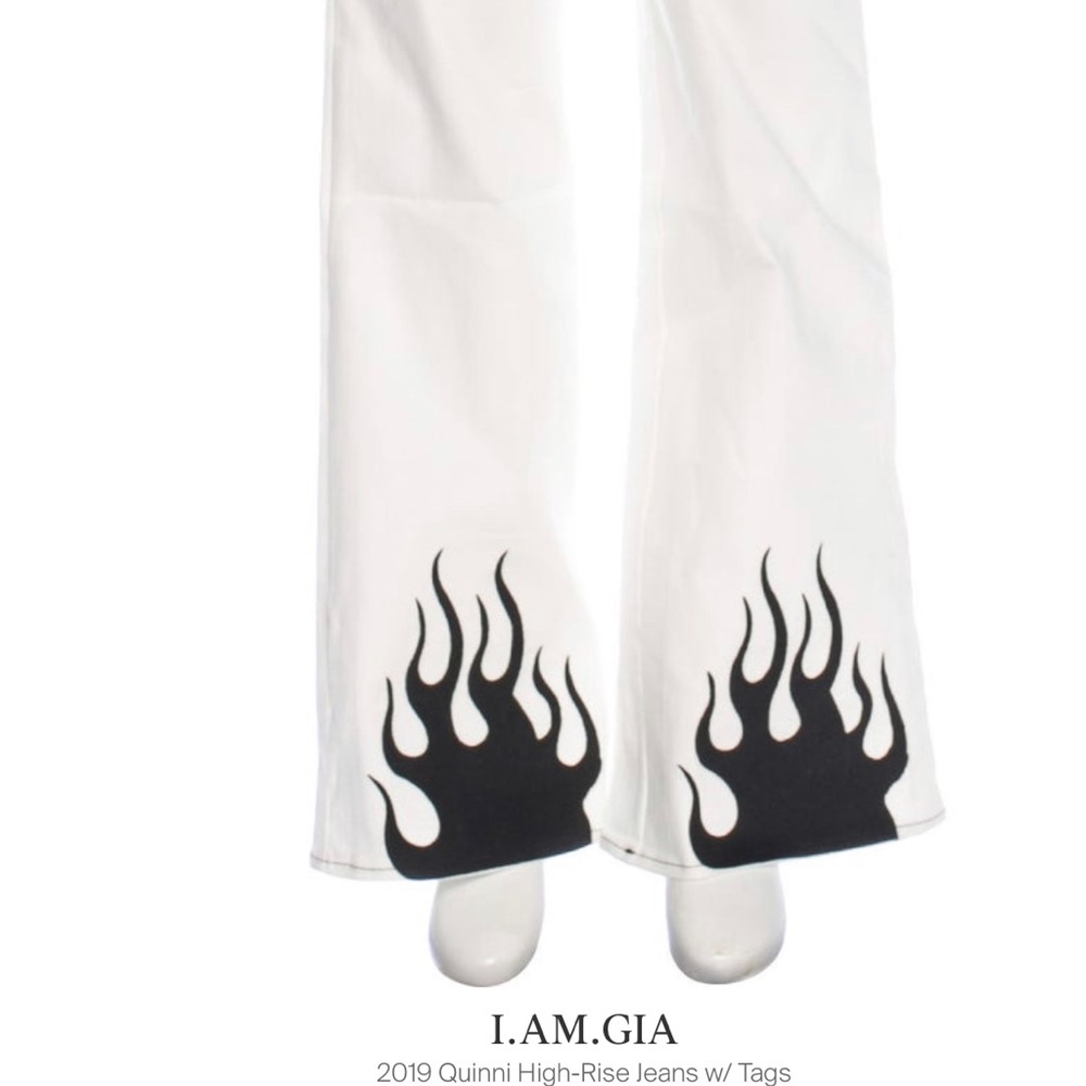 Designer high waist trousers